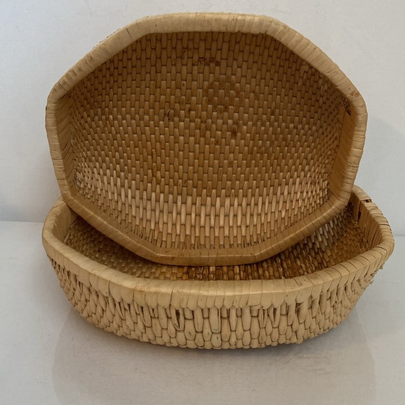 Set of 2 Rice Winnowing Baskets - Picture 5 of 13